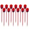 Wrapables Rose Flower Ballpoint Pens, Novelty Pens for Office, Valentine's Day, Mother's Day, and Party Favors (Set of 12)